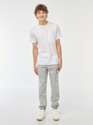 Pantaloni multipoches con vita elasticizzata
