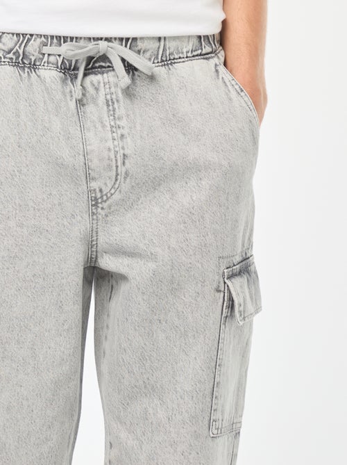 Pantaloni multipoches con vita elasticizzata - Kiabi