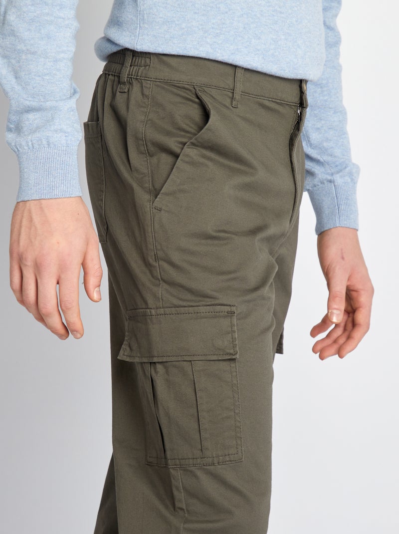 Pantaloni multitasche - L36 KAKI - Kiabi