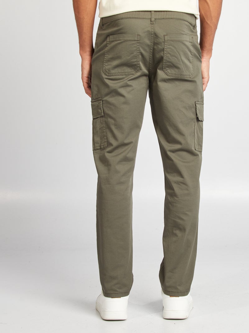 Pantaloni multitasche a taglio dritto KAKI - Kiabi