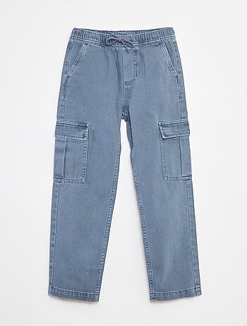 Pantaloni multitasche con cintura elasticizzata