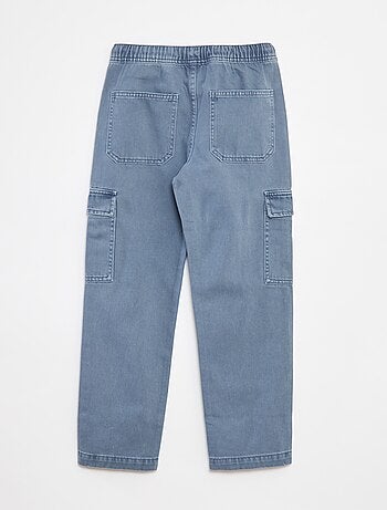 Pantaloni multitasche con cintura elasticizzata