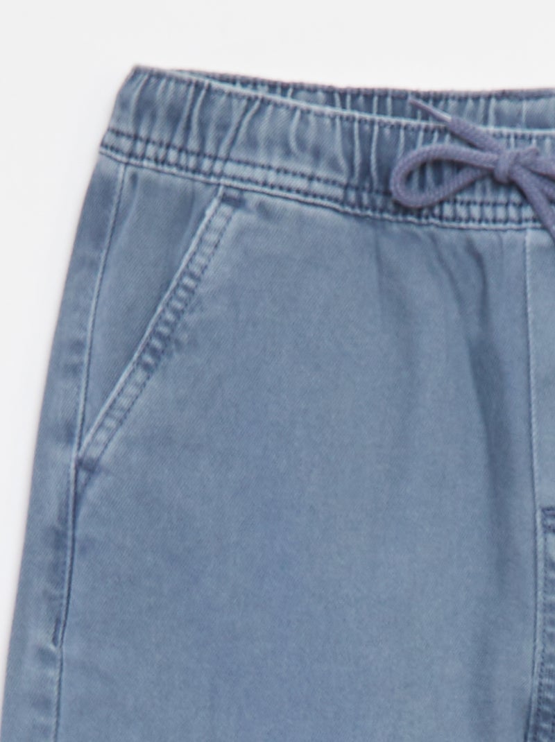 Pantaloni multitasche con cintura elasticizzata Blu - Kiabi