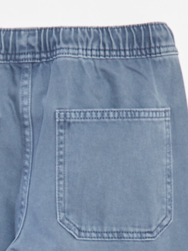 Pantaloni multitasche con cintura elasticizzata Blu - Kiabi