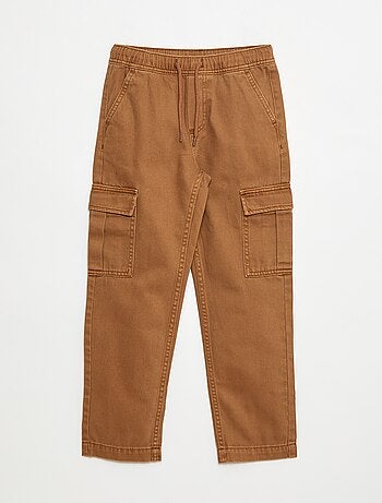 Pantaloni multitasche con cintura elasticizzata