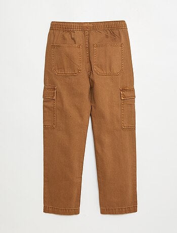 Pantaloni multitasche con cintura elasticizzata