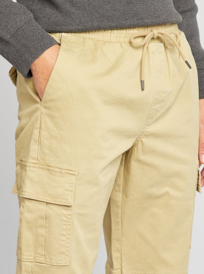 Pantaloni Cargo Uomo Estate - Leggeri, Con Vita Elasticizzata E Tasche, Comfort Massimo - Foto 2