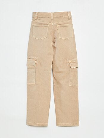 Pantaloni multitasche in twill - Taglio + aderente