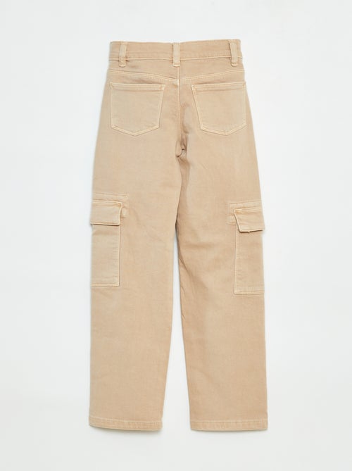 Pantaloni multitasche in twill - Taglio + aderente - Kiabi