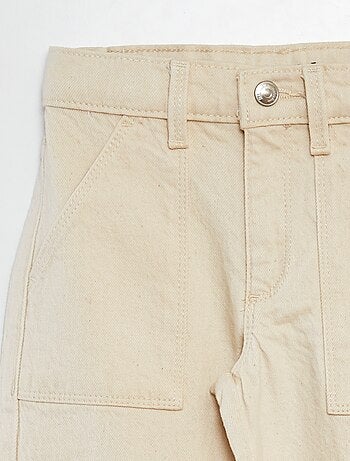 Pantaloni multitasche in twill - Taglio + aderente