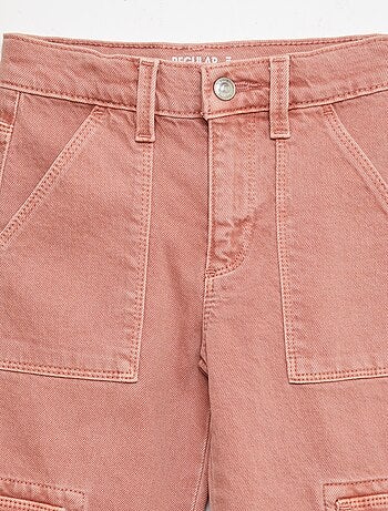 Pantaloni multitasche in twill - Taglio + aderente