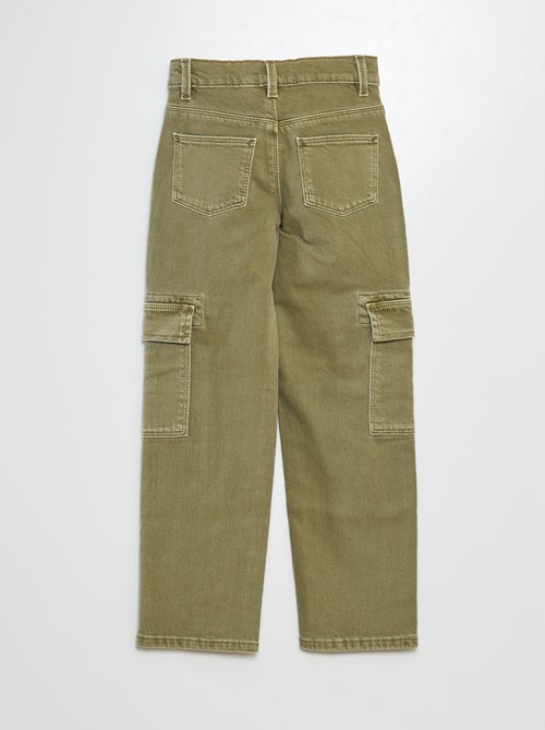 Pantaloni multitasche in twill - Taglio + aderente - Kiabi