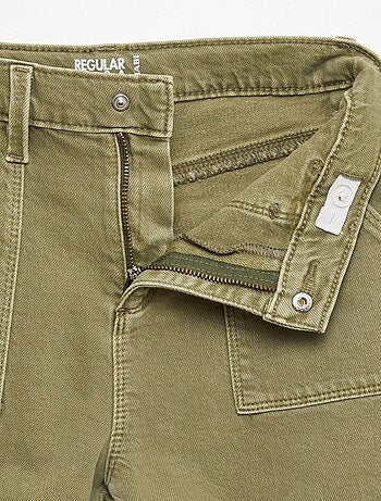 Pantaloni multitasche in twill - Taglio + confortevole