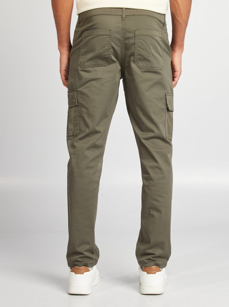 Pantaloni multitasche taglio dritto KAKI - Kiabi