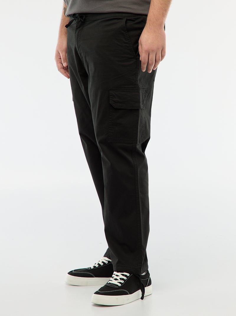 Pantaloni multitasche taglio dritto / regular fit Nero - Kiabi