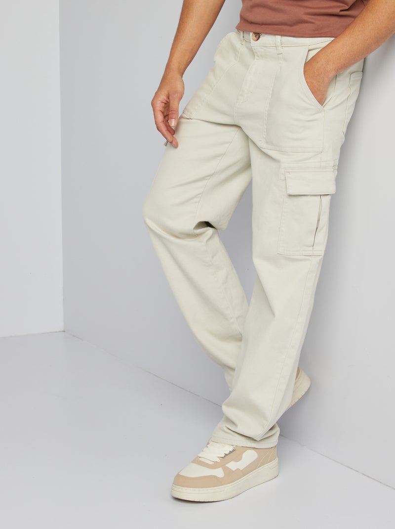 Pantaloni multitasche taglio largo - GRIGIO - Kiabi