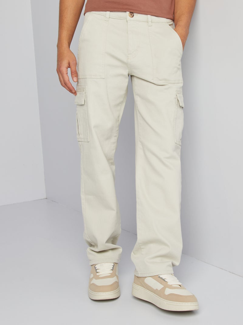 Pantaloni multitasche taglio largo - GRIGIO - Kiabi