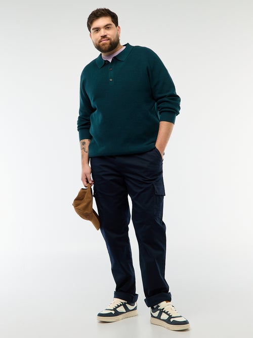 Pantaloni multitasche tinta unita - Kiabi