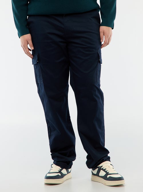 Pantaloni multitasche tinta unita - Kiabi