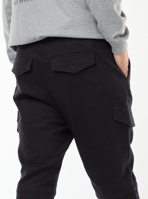 Pantaloni multitasche tinta unita con cintura elasticizzata - Kiabi