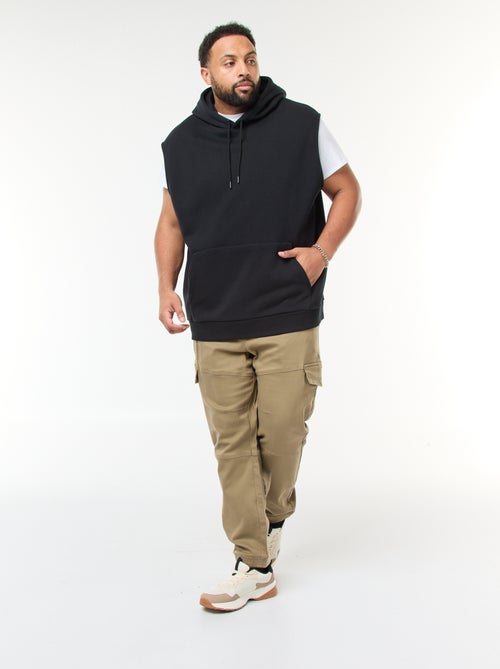 Pantaloni multitasche tinta unita con cintura elasticizzata - Kiabi