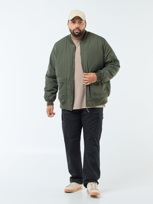 Pantaloni multitasche tinta unita con passanti per cintura - Kiabi