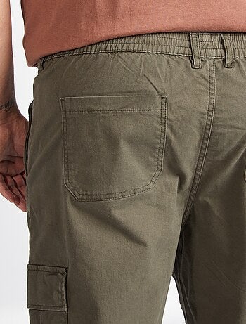 Pantaloni multitasche tinta unita