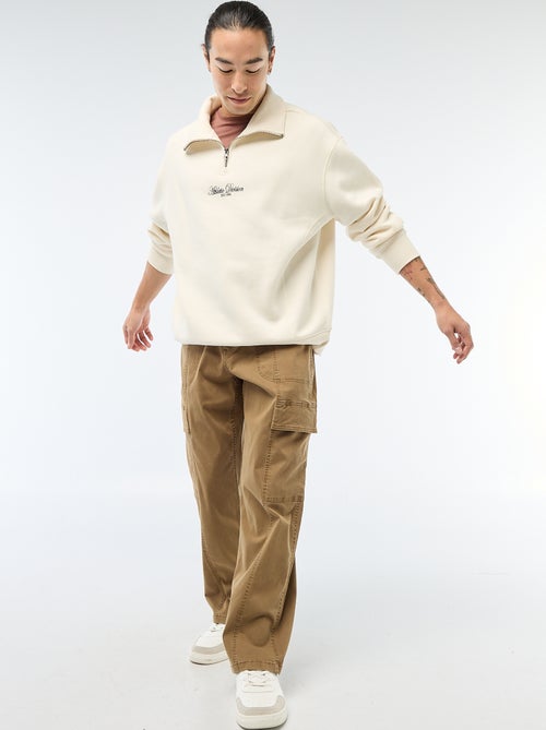 Pantaloni multitasche tinta unita taglio dritto / Regular Fit - Kiabi