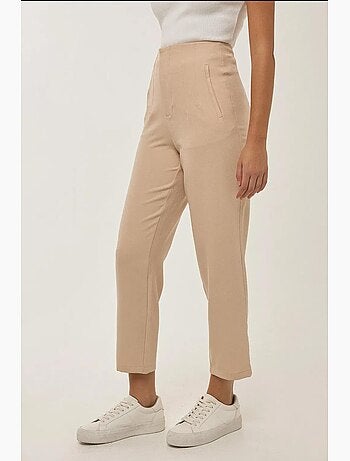 Pantaloni nude aderenti a vita alta hiccup