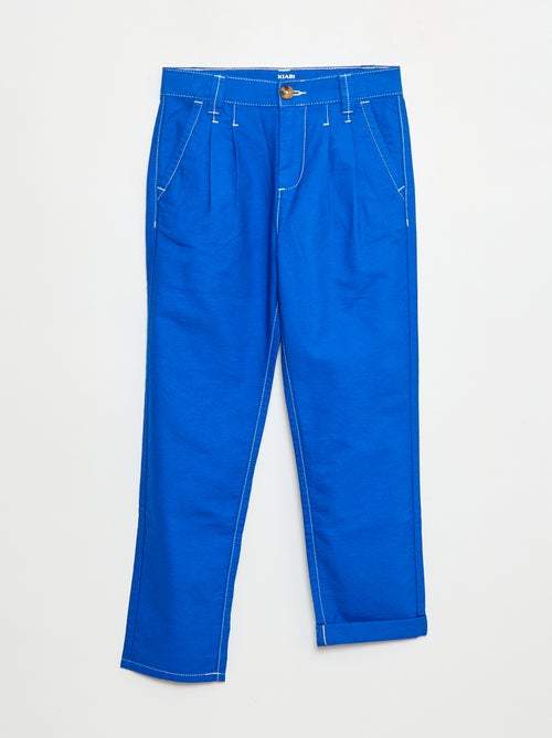 Pantaloni Oxford con pinces - Kiabi