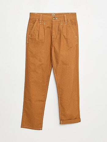 Pantaloni Oxford con pinces
