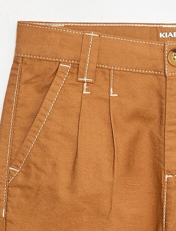 Pantaloni Oxford con pinces