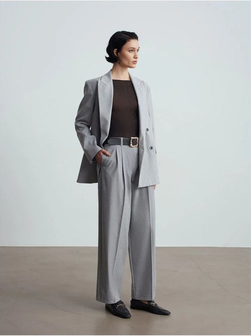 Pantaloni palazzo a gamba ampia con cintura dilvin - Kiabi