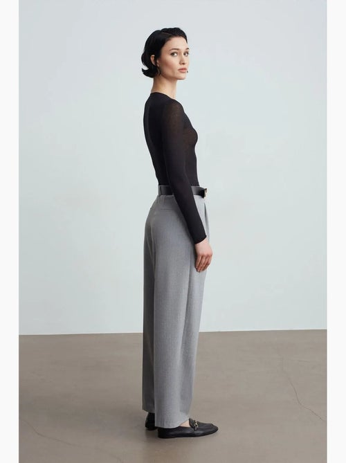 Pantaloni palazzo a gamba ampia con cintura dilvin - Kiabi