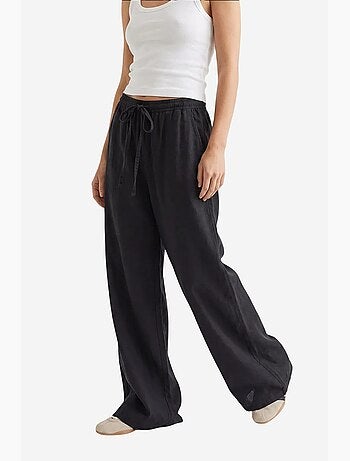 Pantaloni palazzo a gamba ampia in tencel mixray