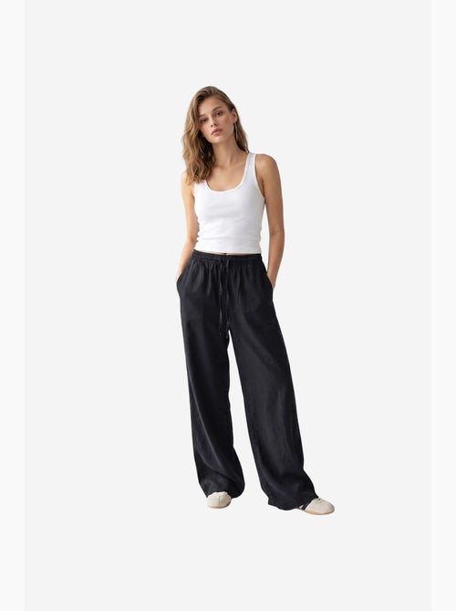Pantaloni palazzo a gamba ampia in tencel mixray - Kiabi