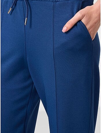 Pantaloni palazzo a gamba ampia testurizzati con vita con coulisse tommy
