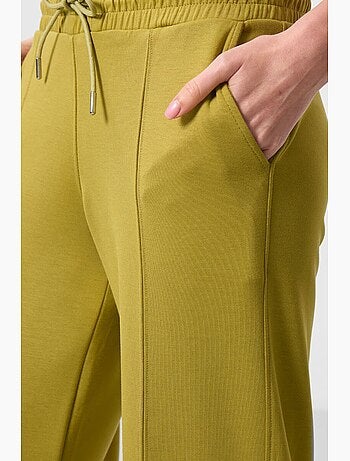 Pantaloni palazzo a gamba ampia testurizzati con vita con coulisse tommy