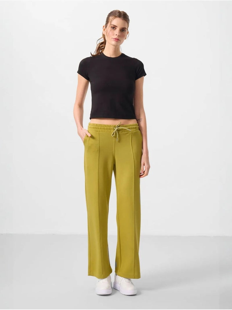 Pantaloni palazzo a gamba ampia testurizzati con vita con coulisse tommy Cachi - Kiabi