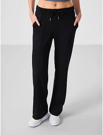 Pantaloni palazzo a gamba ampia testurizzati con vita con coulisse tommy