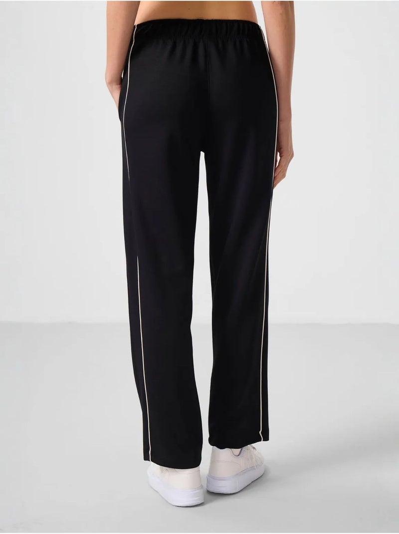 Pantaloni palazzo a gamba ampia tommy Nero - Kiabi