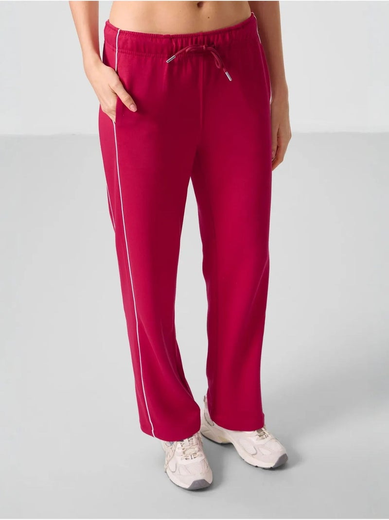 Pantaloni palazzo a gamba ampia tommy Rosso cashmere - Kiabi