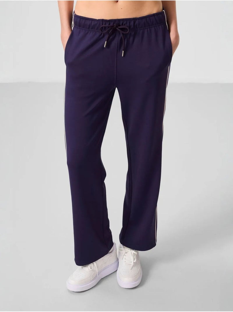 Pantaloni palazzo a gamba ampia tommy Viola melanzana - Kiabi