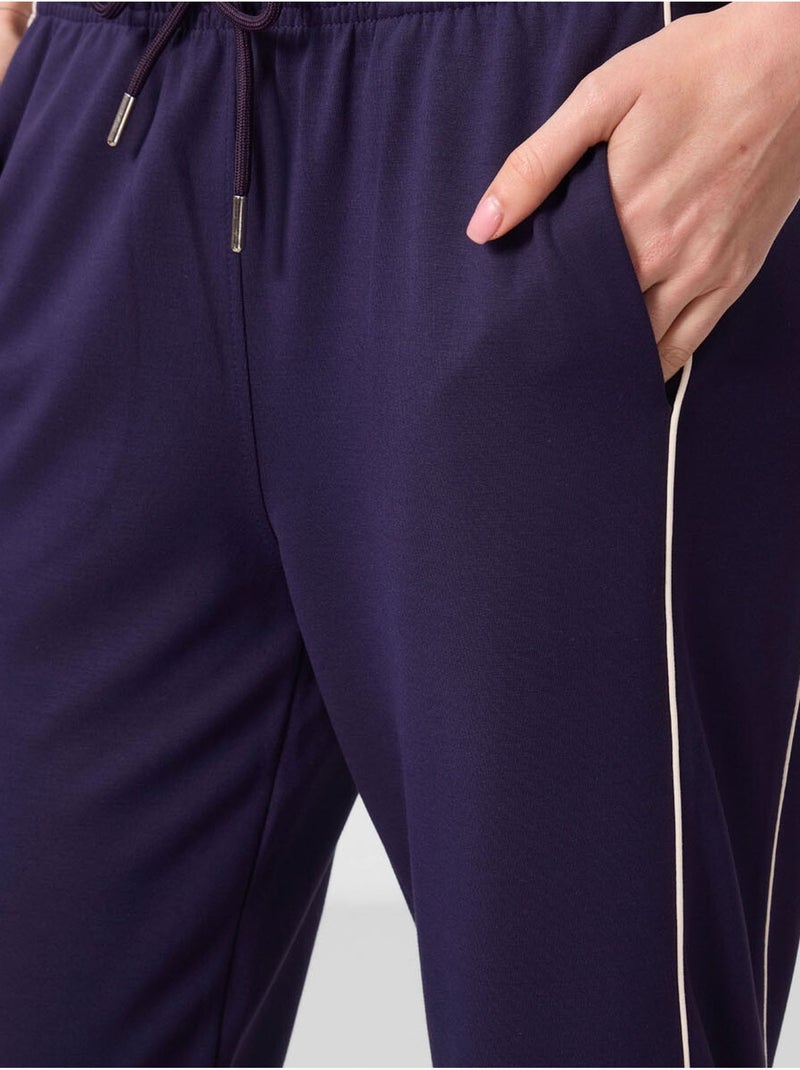 Pantaloni palazzo a gamba ampia tommy Viola melanzana - Kiabi