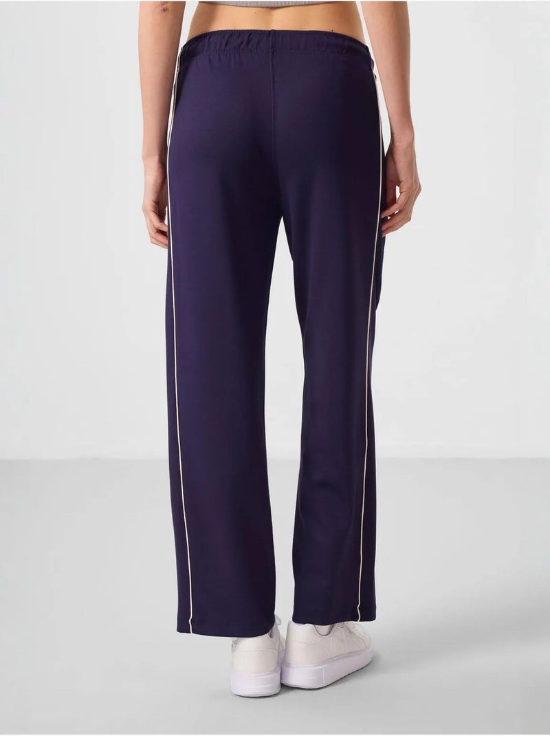 Pantaloni palazzo a gamba ampia tommy Viola melanzana - Kiabi