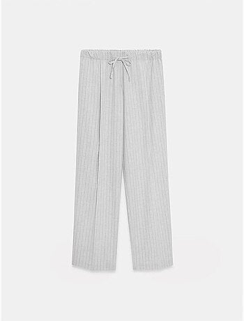 Pantaloni palazzo a righe a gamba ampia dilvin