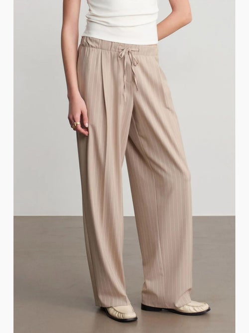 Pantaloni palazzo a righe a gamba ampia dilvin - Kiabi Pantaloni palazzo a righe a gamba ampia dilvin - Kiabi