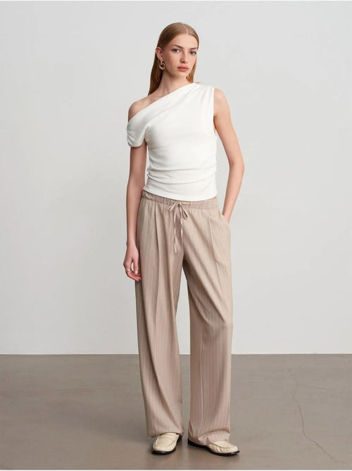 Pantaloni palazzo a righe a gamba ampia dilvin - Kiabi Pantaloni palazzo a righe a gamba ampia dilvin - Kiabi