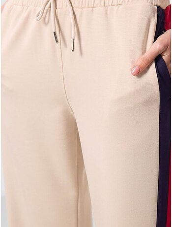 Pantaloni palazzo a righe con vita con coulisse tommy