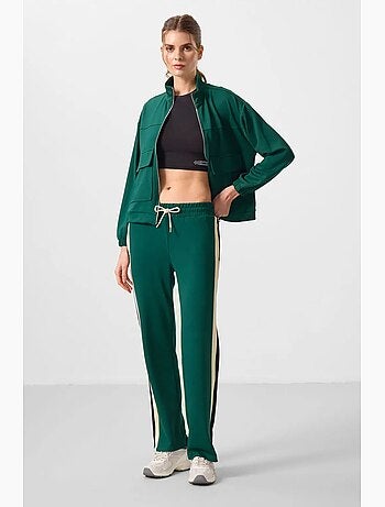 Pantaloni palazzo a righe con vita con coulisse tommy